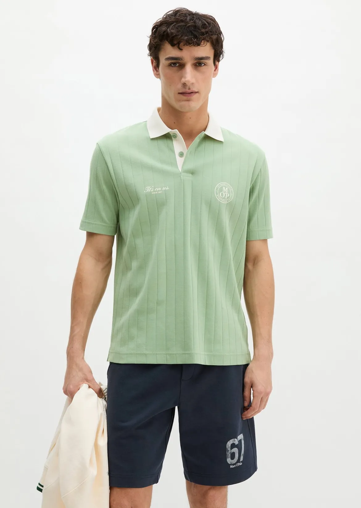 MOP Club '67 Football Tricot Polo, Rib aus reiner Bio-Baumwolle