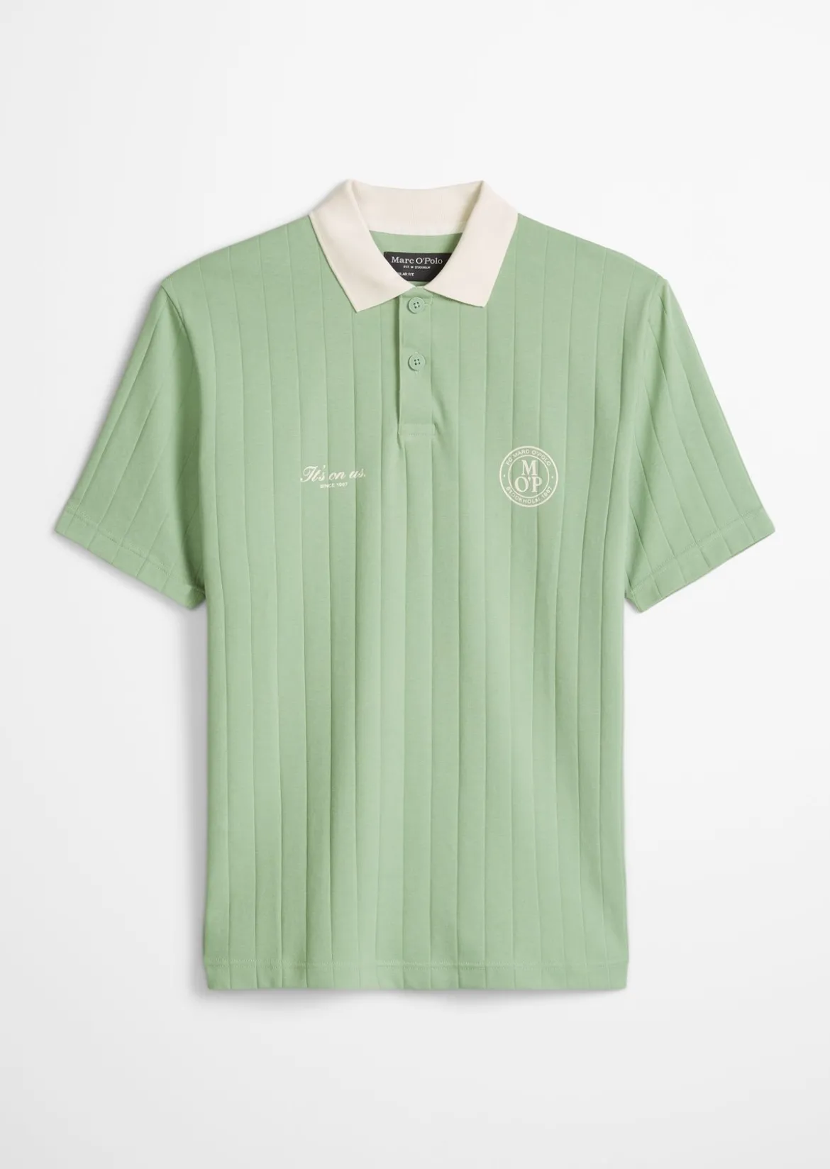 MOP Club '67 Football Tricot Polo, Rib aus reiner Bio-Baumwolle