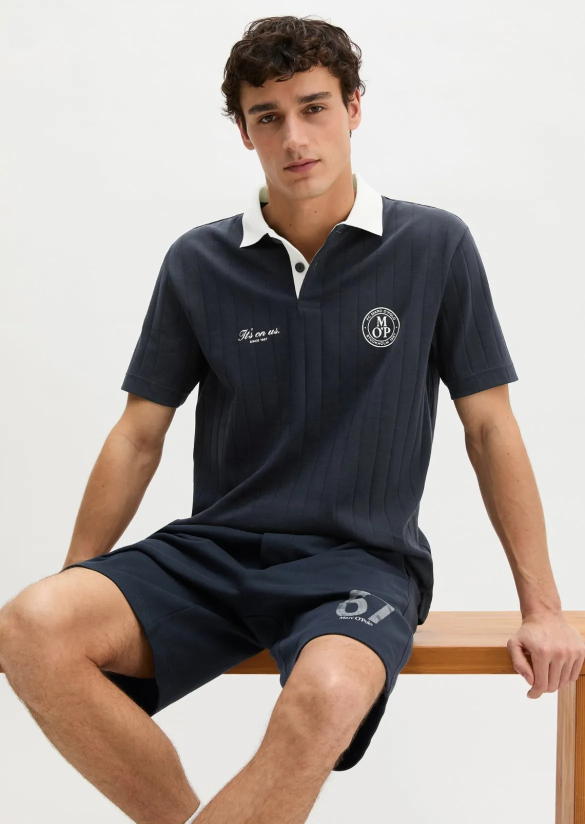 MOP Club '67 Football Tricot Polo, Rib aus reiner Bio-Baumwolle
