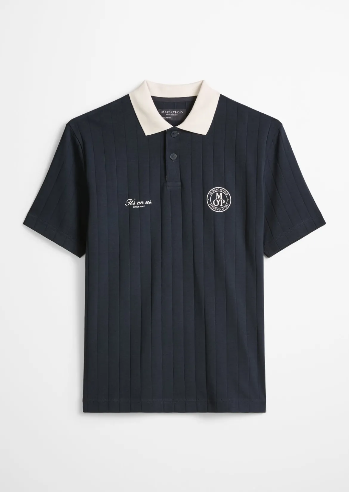 MOP Club '67 Football Tricot Polo, Rib aus reiner Bio-Baumwolle