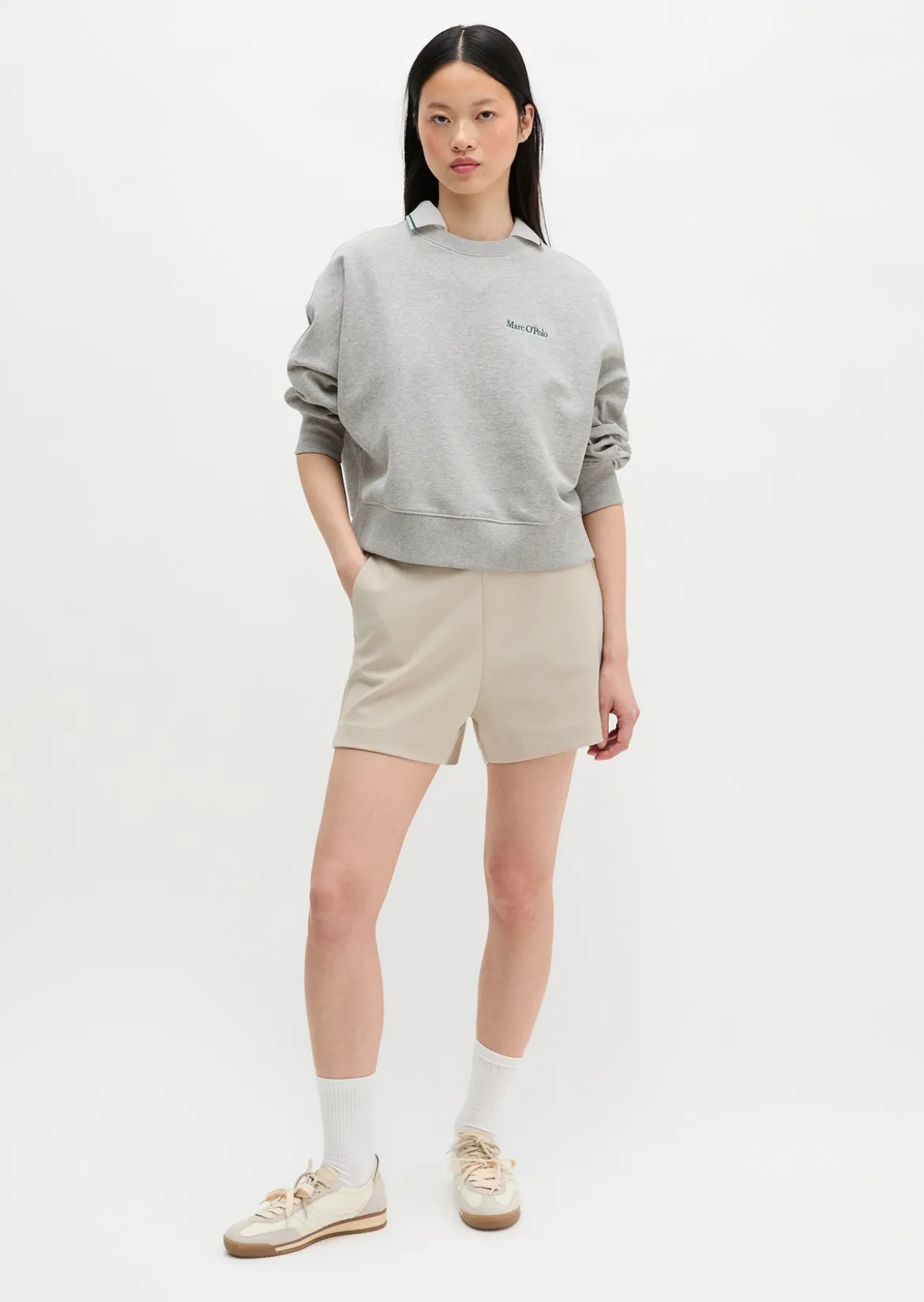 MOP Club '67 Sweater, Oversized, Boxy Fit mit gepeachter Oberfläche