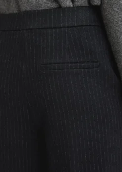 Nadelstreifen-Jerseyhose relaxed aus Organic Cotton-Mix