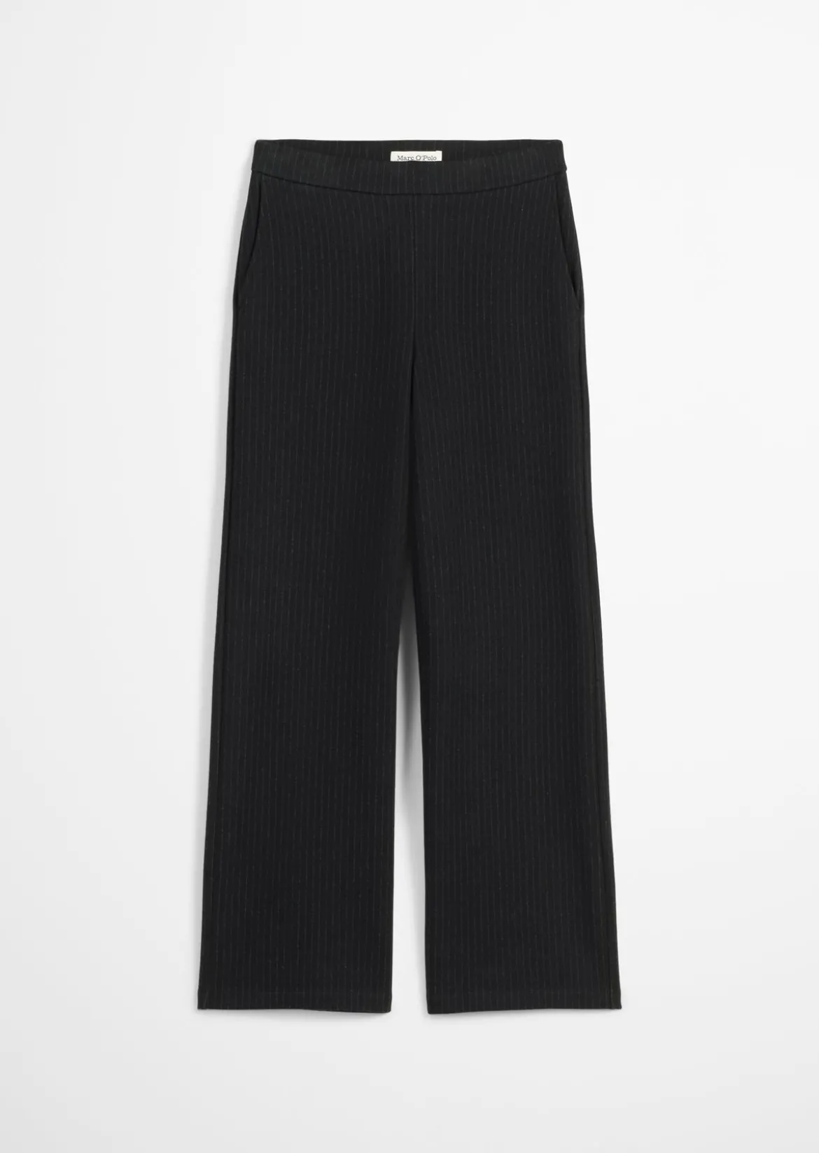Nadelstreifen-Jerseyhose relaxed aus Organic Cotton-Mix