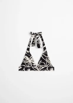 Neckholder-Bikini-Top aus recyceltem Material