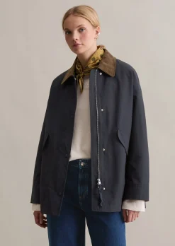 Outdoor-Barnjacket relaxed aus Cotton-Nylon-Mix