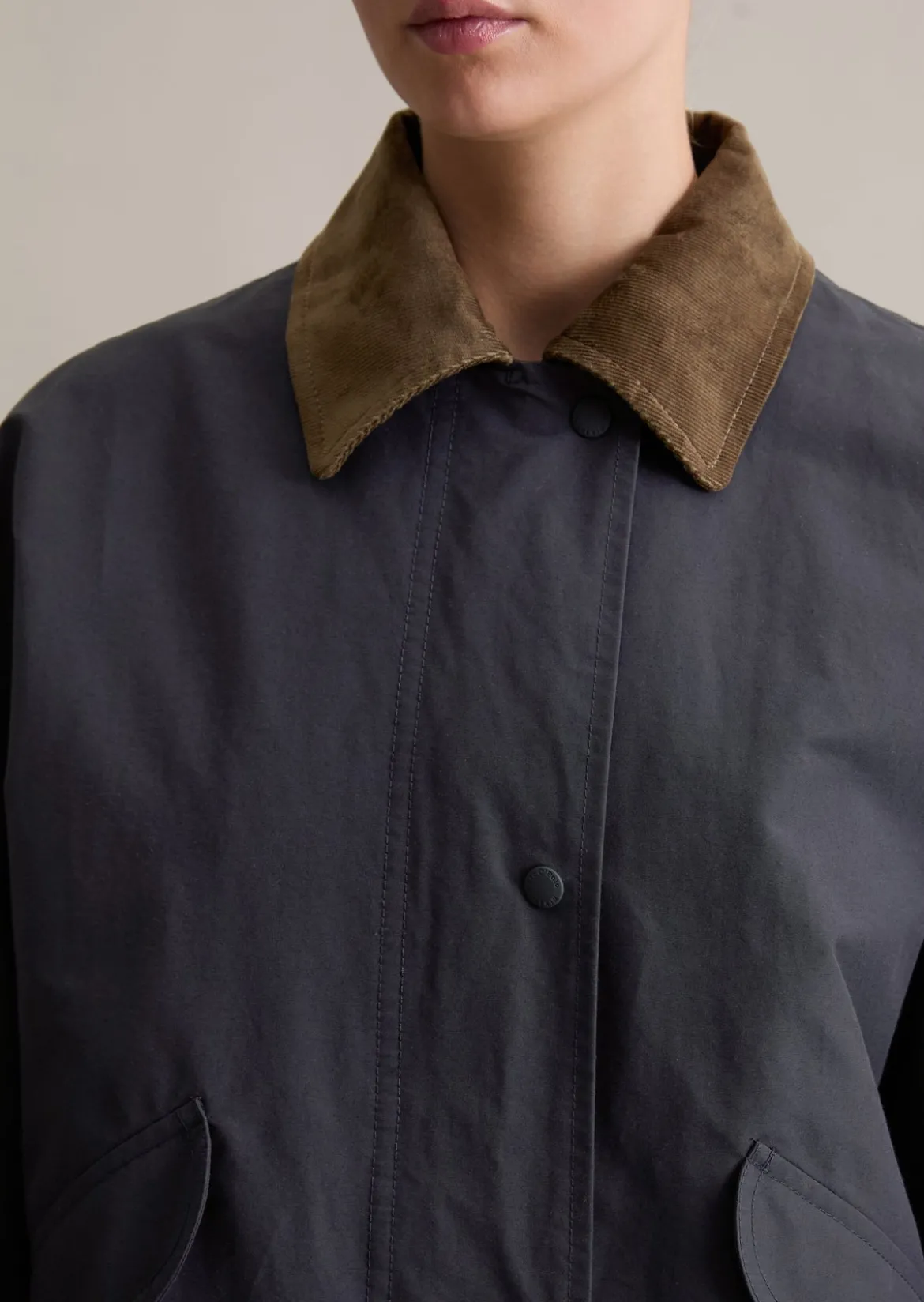 Outdoor-Barnjacket relaxed aus Cotton-Nylon-Mix