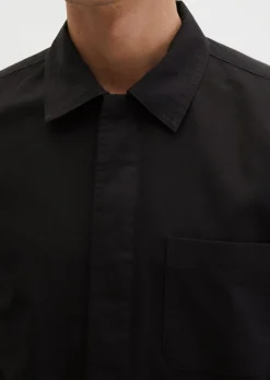 Overshirt aus Bio-Baumwolle und Leinen