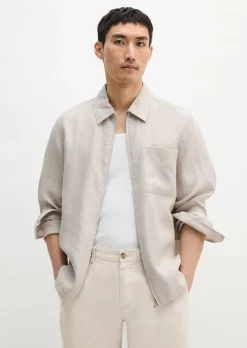 Overshirt aus reinem Leinen