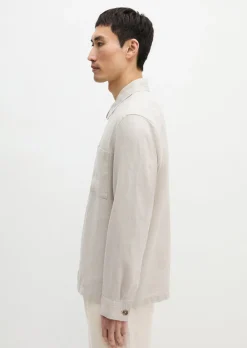 Overshirt aus reinem Leinen