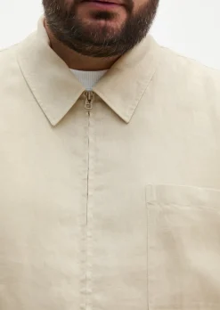 Overshirt aus reinem Leinen