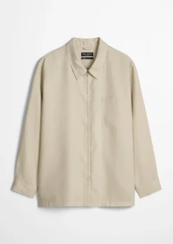 Overshirt aus reinem Leinen