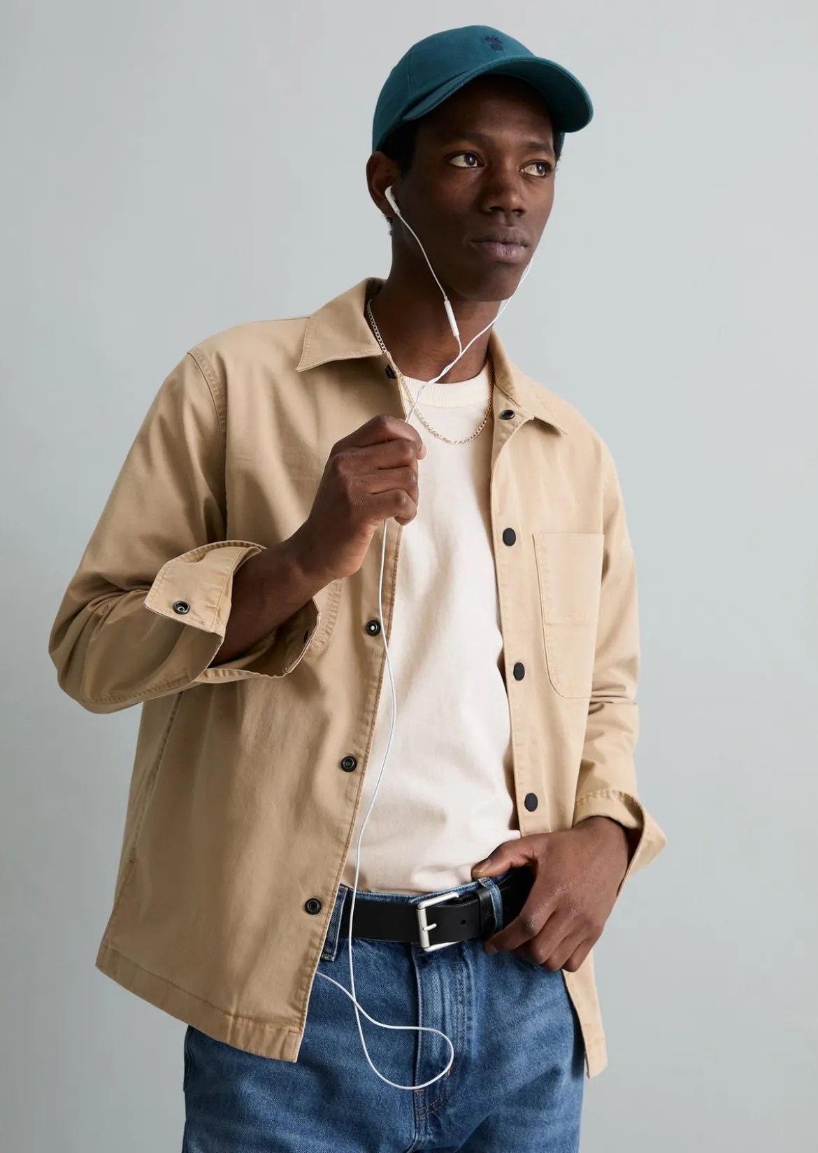 Overshirt aus robustem Bio-Baumwoll-Mix