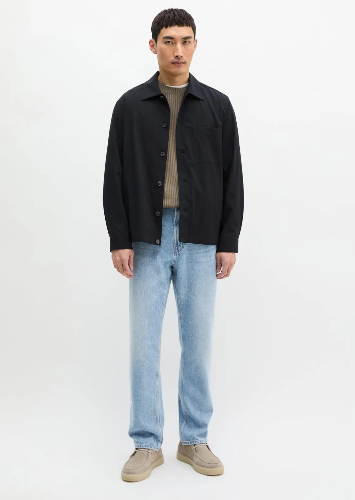 Overshirt aus sommerlichem Woll-Mix