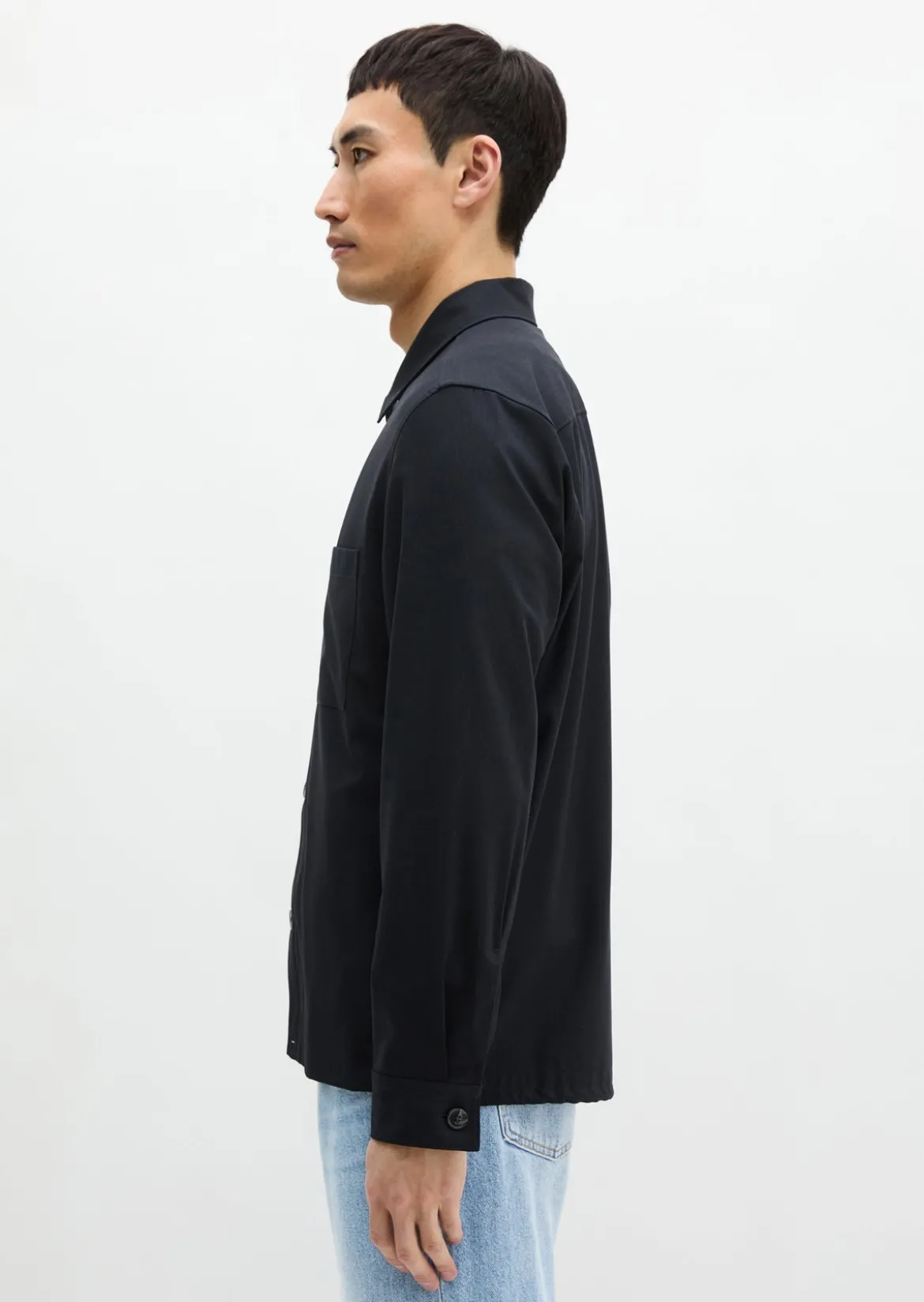 Overshirt aus sommerlichem Woll-Mix