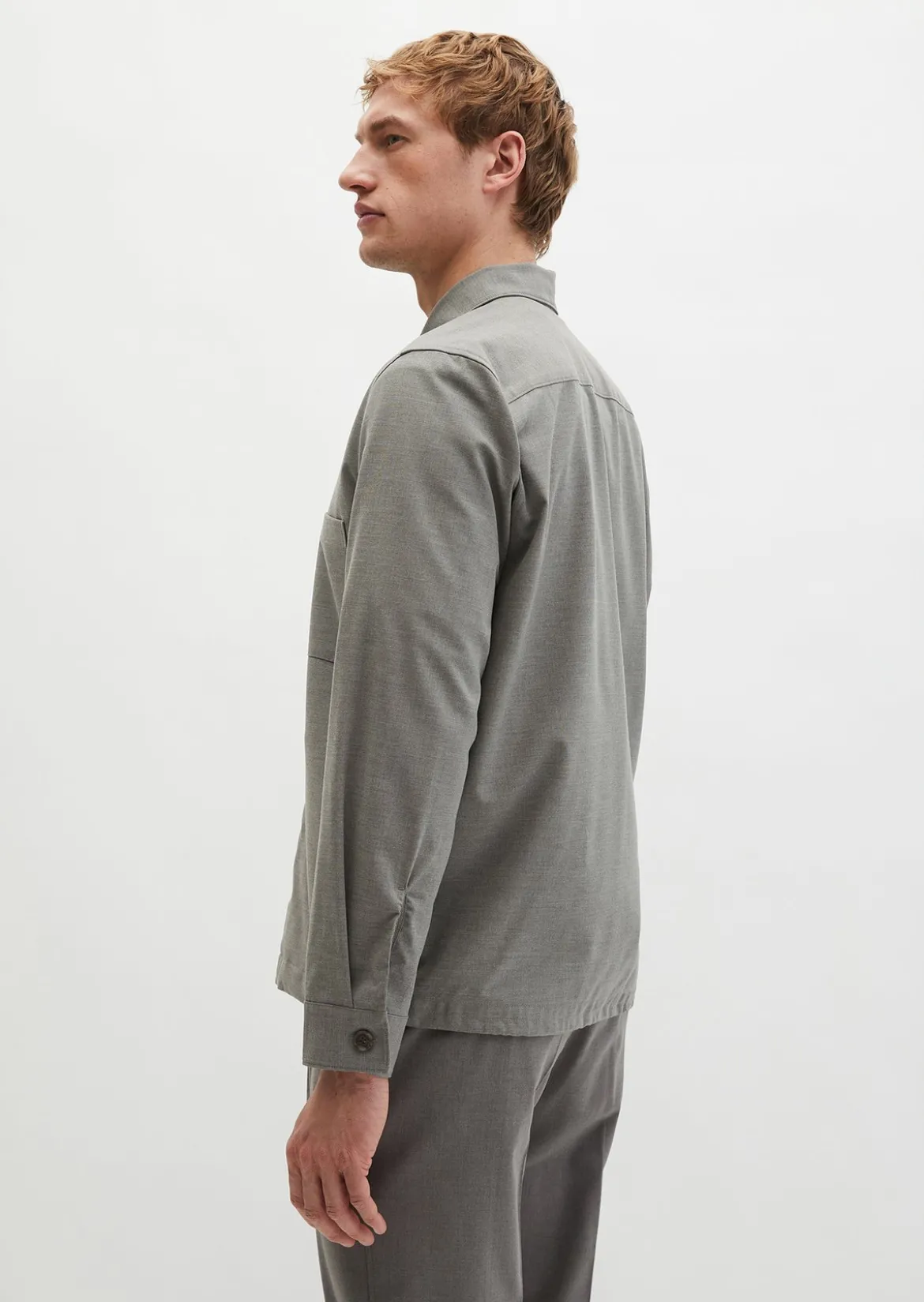Overshirt aus sommerlichem Woll-Mix