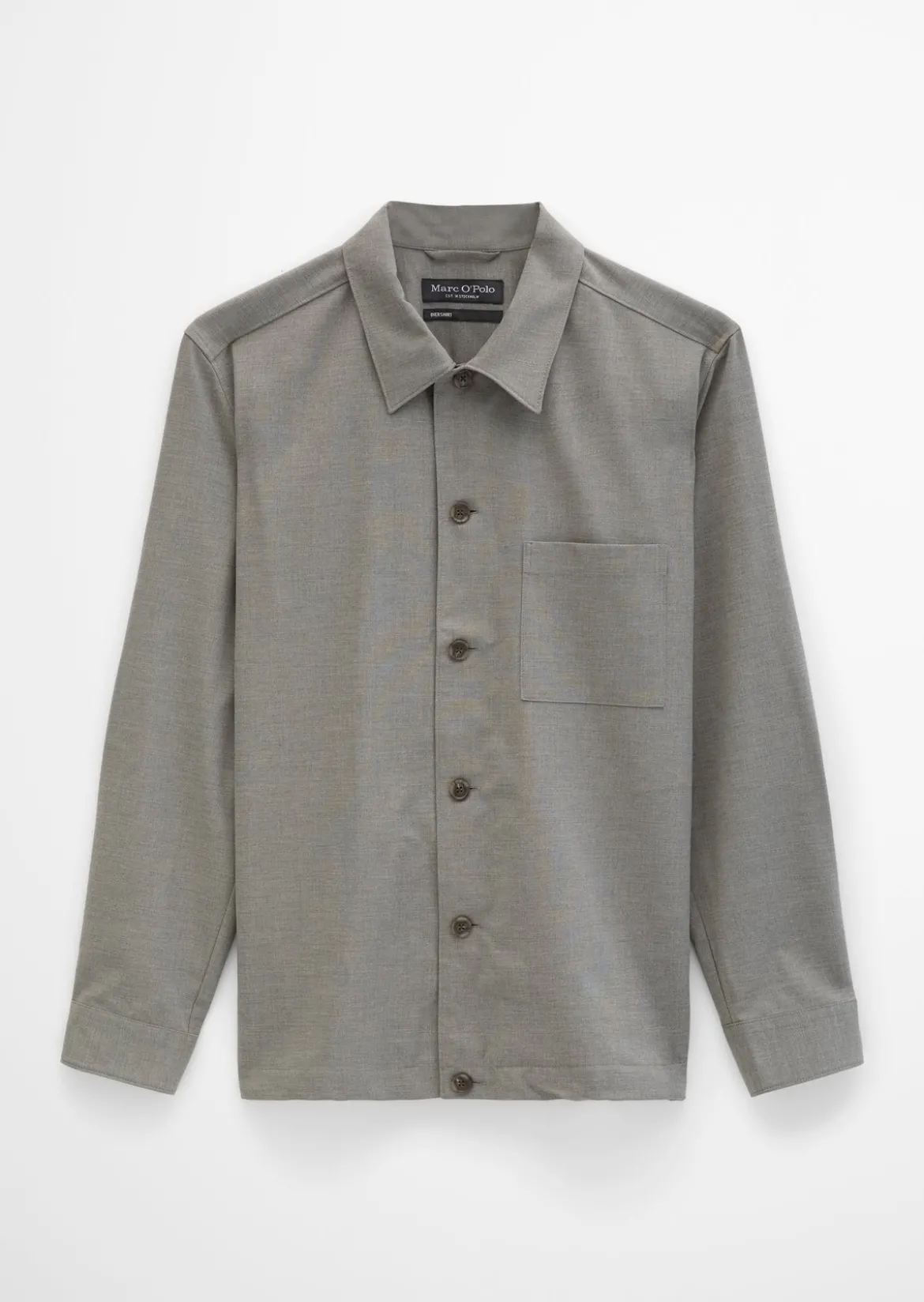 Overshirt aus sommerlichem Woll-Mix