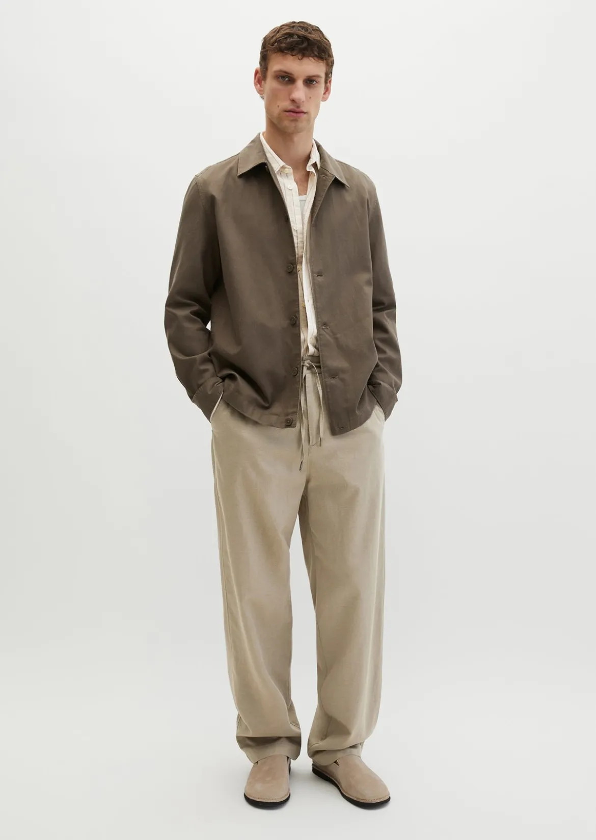 Overshirt aus TENCEL™ Lyocell -Leinen-Mix