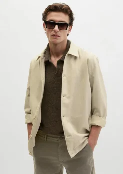 Overshirt aus TENCEL™ Lyocell -Leinen-Mix
