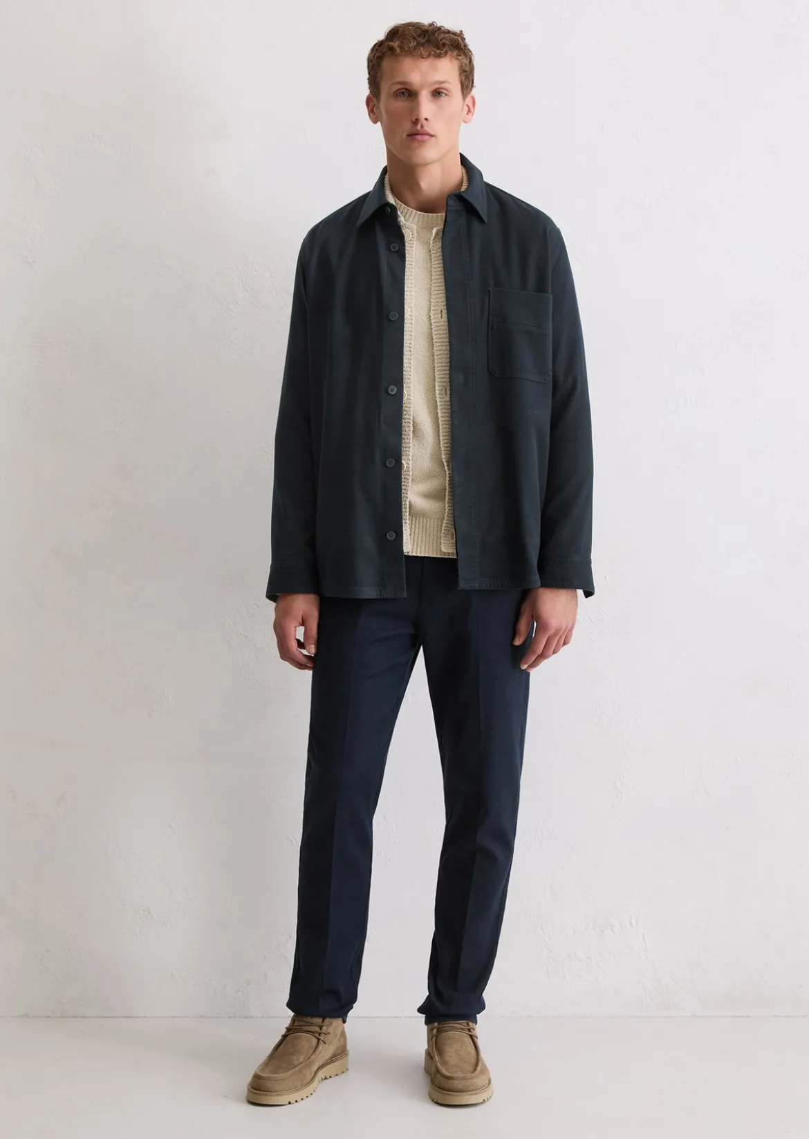 Overshirt aus weichem Bio-Baumwoll-Lyocell-Mix