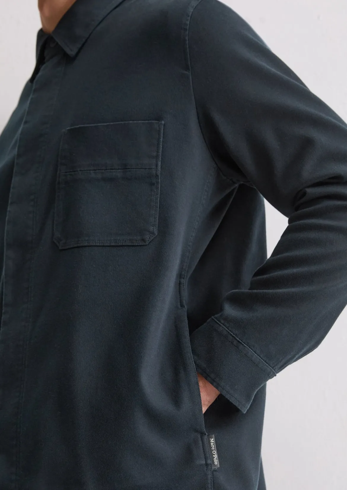 Overshirt aus weichem Bio-Baumwoll-Lyocell-Mix