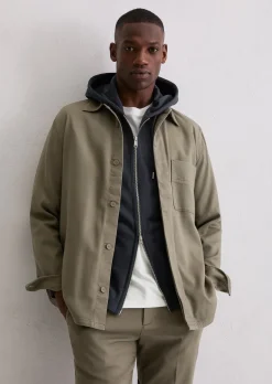 Overshirt aus weichem Bio-Baumwoll-Lyocell-Mix