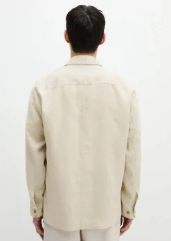 Overshirt im Sakko-Stil aus reinem Leinen