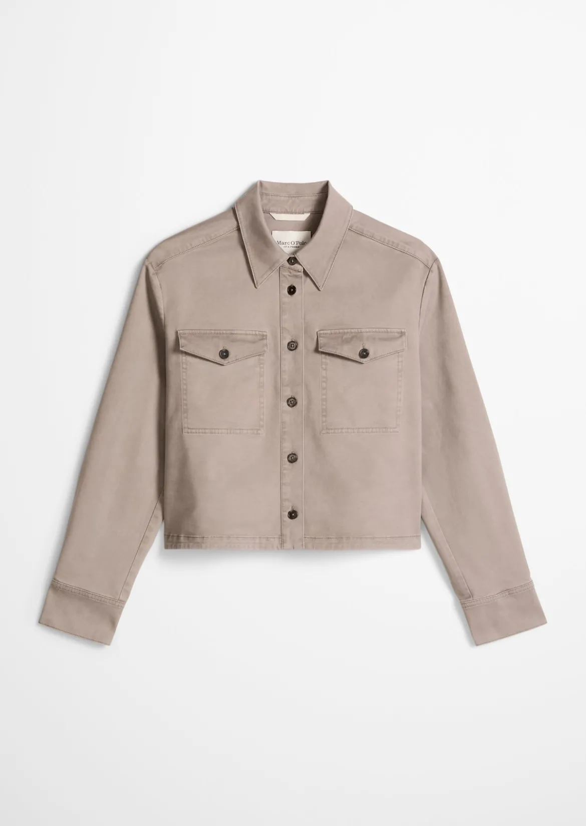 Overshirt oversize aus Brushed Cotton Twill