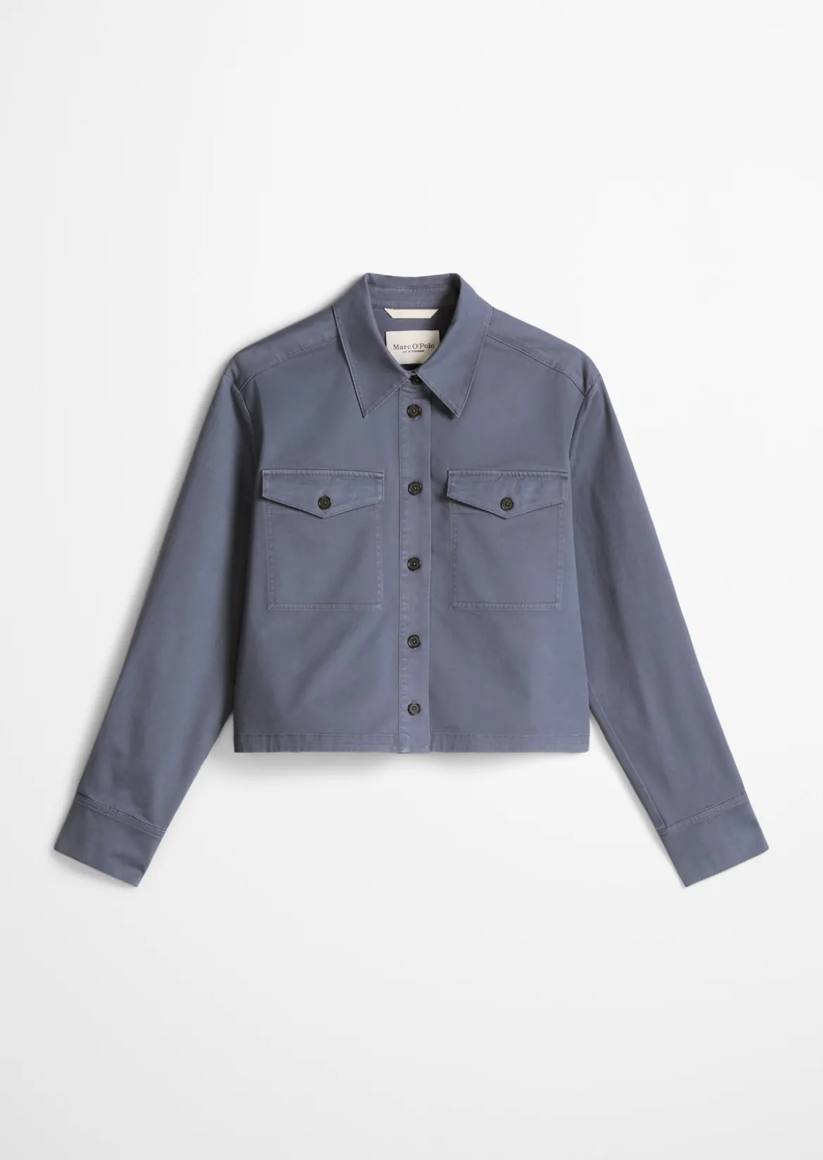 Overshirt oversize aus Brushed Cotton Twill