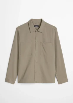 Overshirt Travel Collection aus dehnbarem Tech Wool Blend