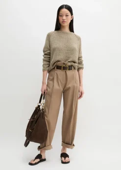 Oversize-Pullover aus Bändchengarn