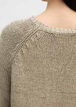Oversize-Pullover aus Bändchengarn