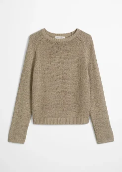 Oversize-Pullover aus Bändchengarn
