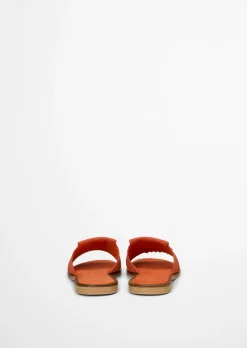 Pantolette Model Babette aus weichem Veloursleder