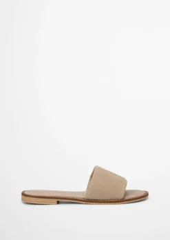 Pantolette Model Babette aus weichem Velours-Rindleder
