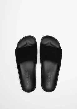 Pantolette Model Eric mit Velourslederriemen