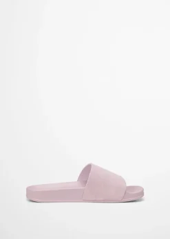 Pantolette Model Erica mit Velourslederriemen