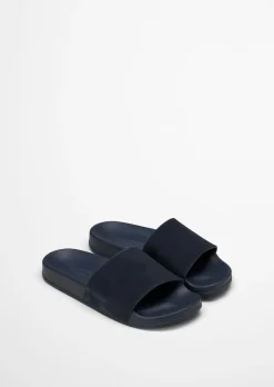 Pantolette Model Erica mit Velourslederriemen