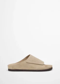 Pantolette Model Federico mit breitem Klettverschluss