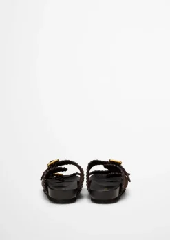 Pantolette Model Floria aus weichem Veloursleder