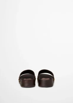 Pantolette Model Mary aus weichem Veloursleder