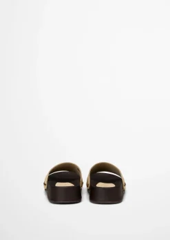 Pantolette Model Mary aus weichem Veloursleder