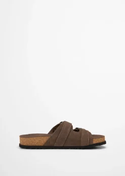 Pantolette Model Quinn aus weichem Veloursleder