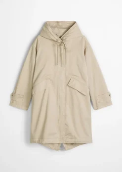 Parka regular aus Organic Cotton-Twill