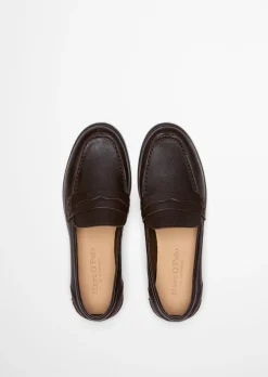 Penny-Loafer Model Fiona aus natürlichem Ziegenleder