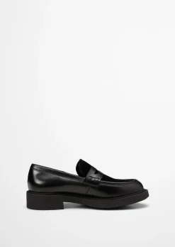 Penny-Loafer Model Lea aus Leder-Mix: glatt und Velours