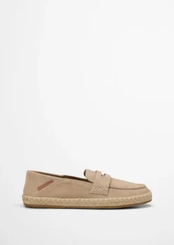 Pennyloafer-Espadrilles Model Jerry aus weichem Veloursleder