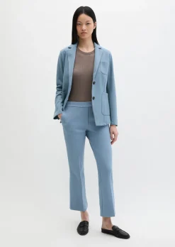 Piqué-Jerseyblazer regular aus Organic Cotton-Mix