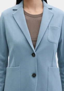 Piqué-Jerseyblazer regular aus Organic Cotton-Mix