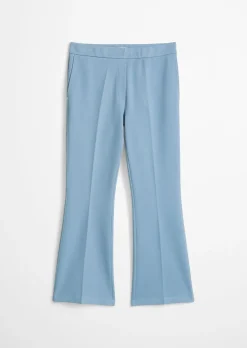 Piqué-Jerseypants slim cropped aus Organic Cotton-Mix