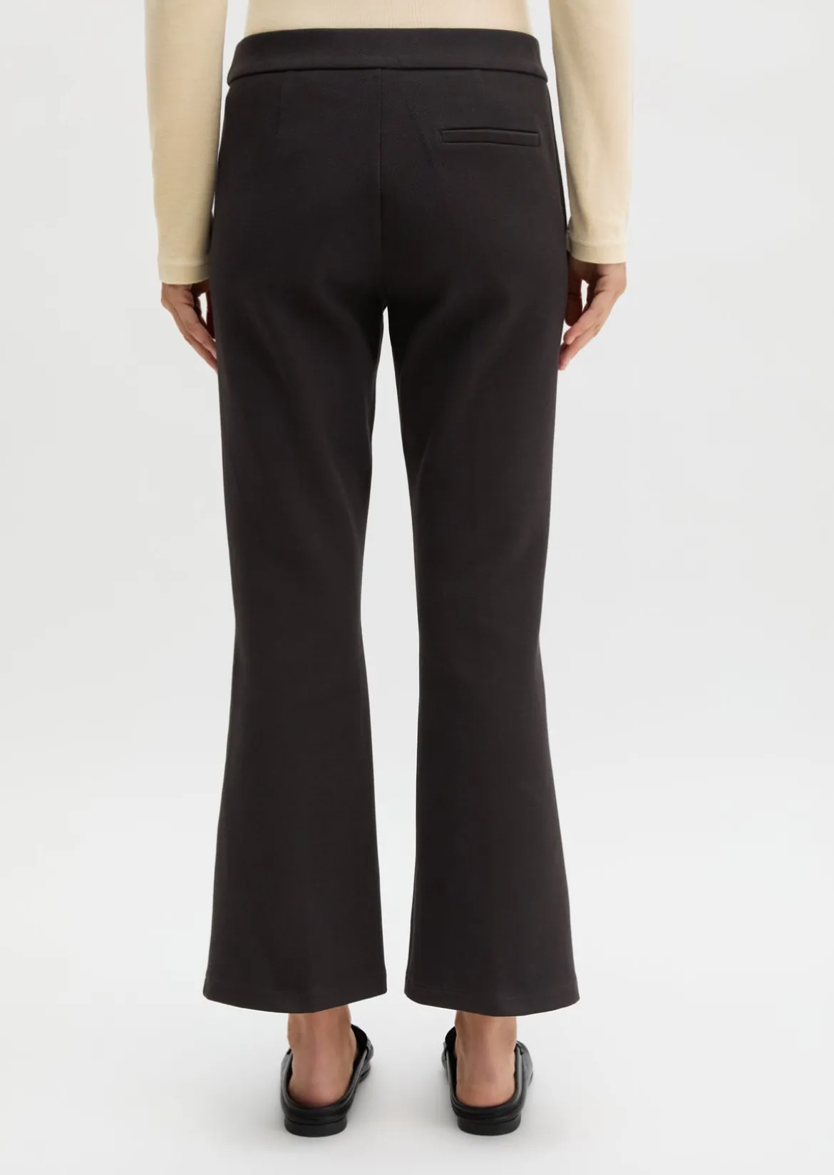 Piqué-Jerseypants slim cropped aus Organic Cotton-Mix